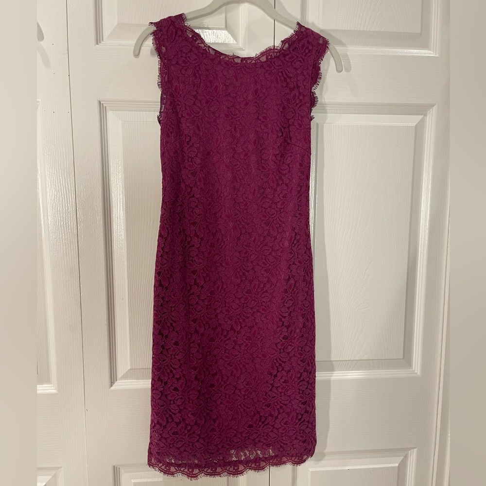 NWT purple lace cocktail dress